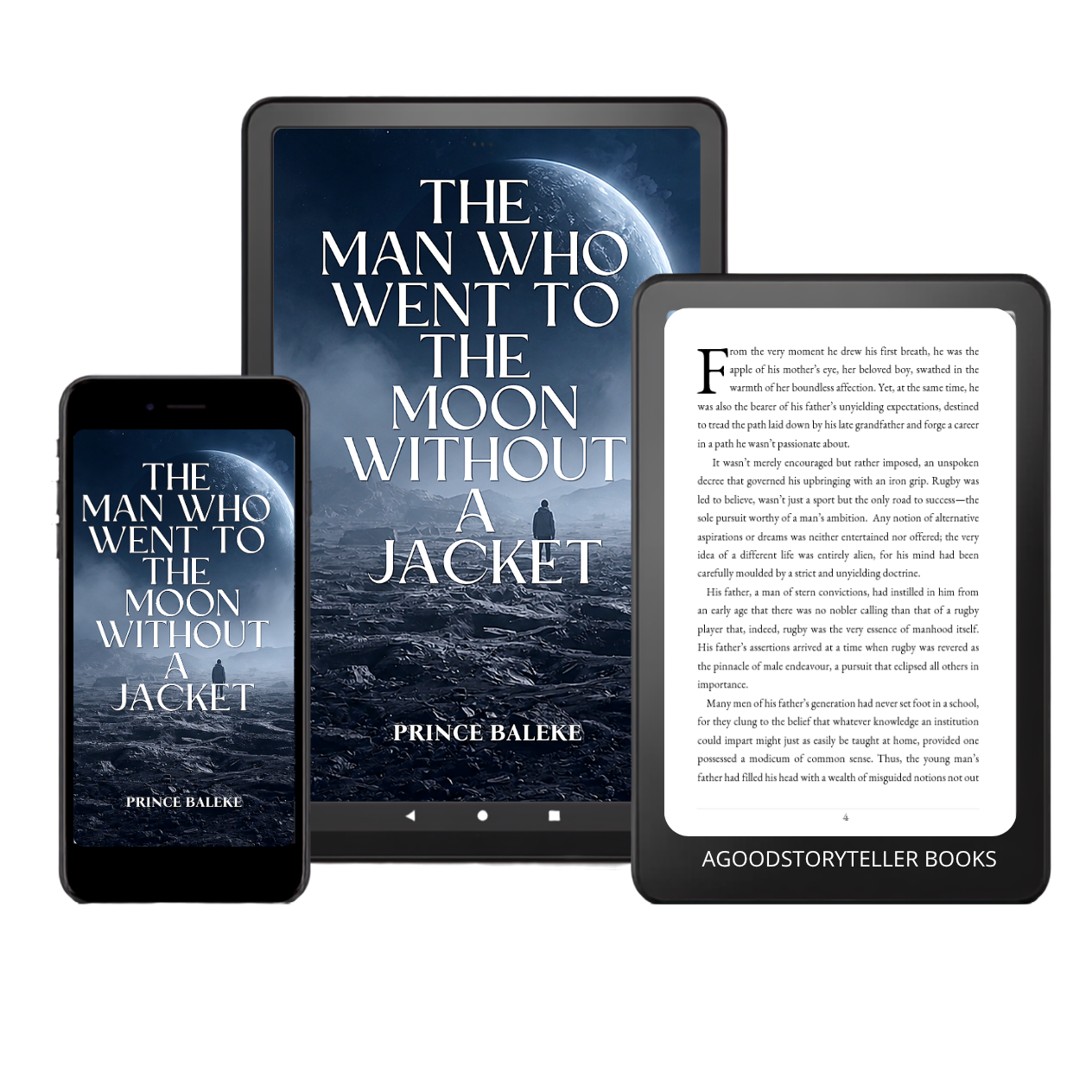The Man Who Went to the Moon Without a Jacket on digital reading devices