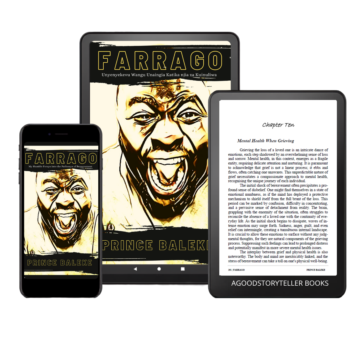 Farrago displayed on digital reading devices